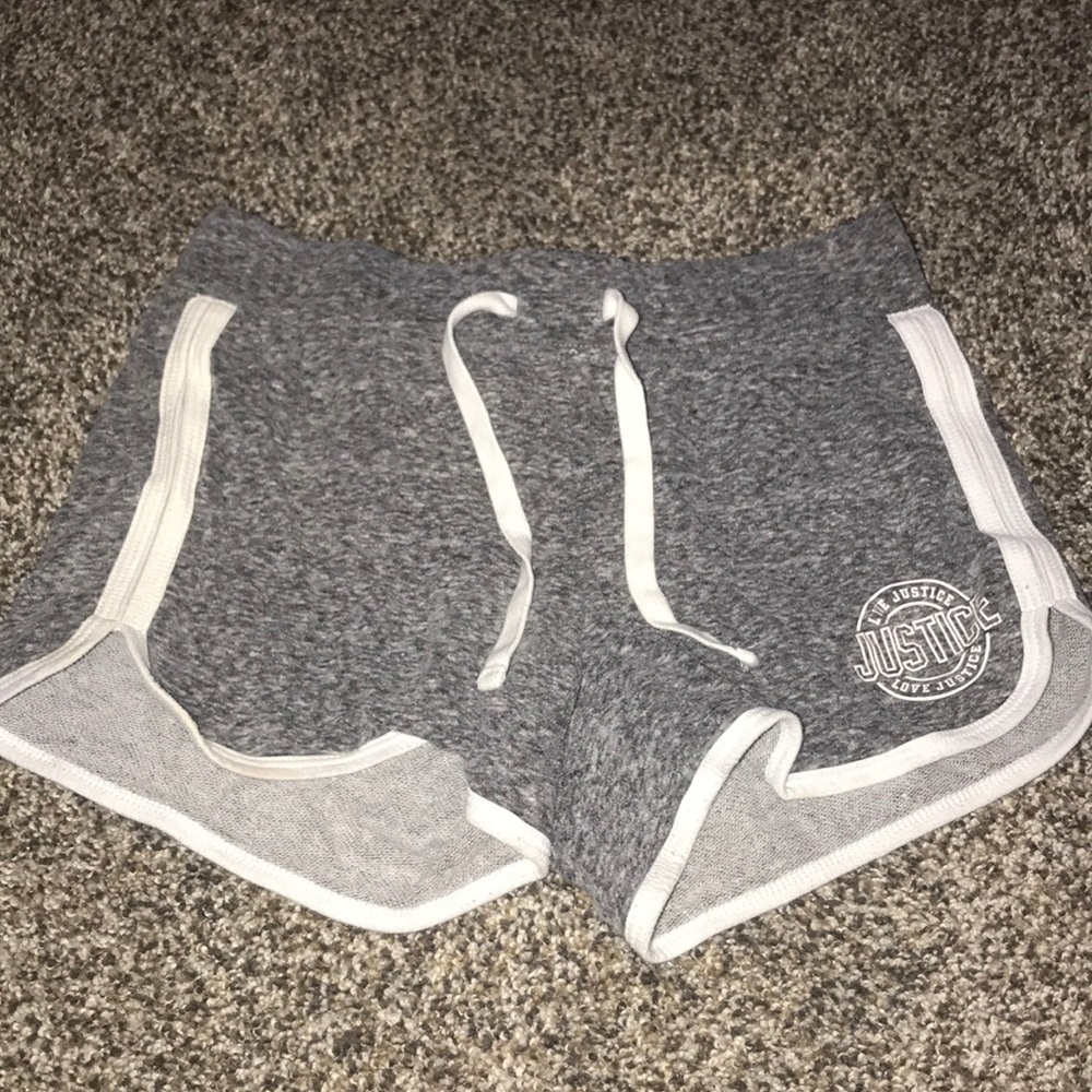 Gray booty shorts
